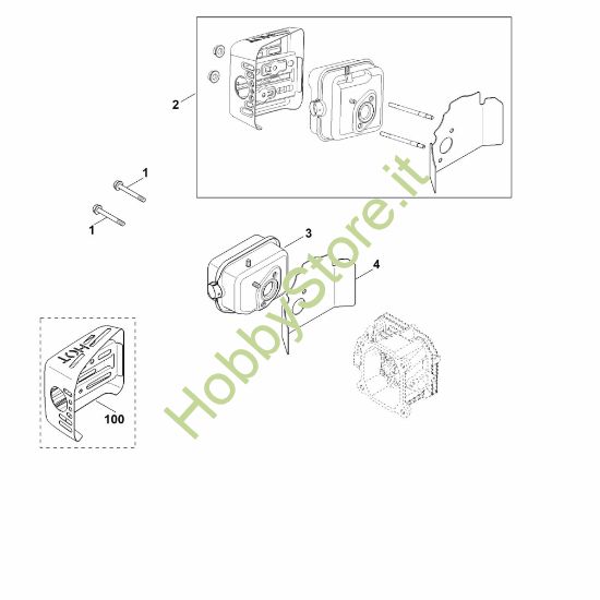 Picture of F - Scarico XT-675 (XT675-0022)